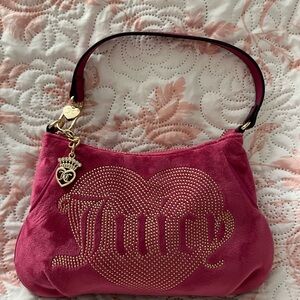 Juicy Couture Pink Rhinestone Shoulder Bag NWT